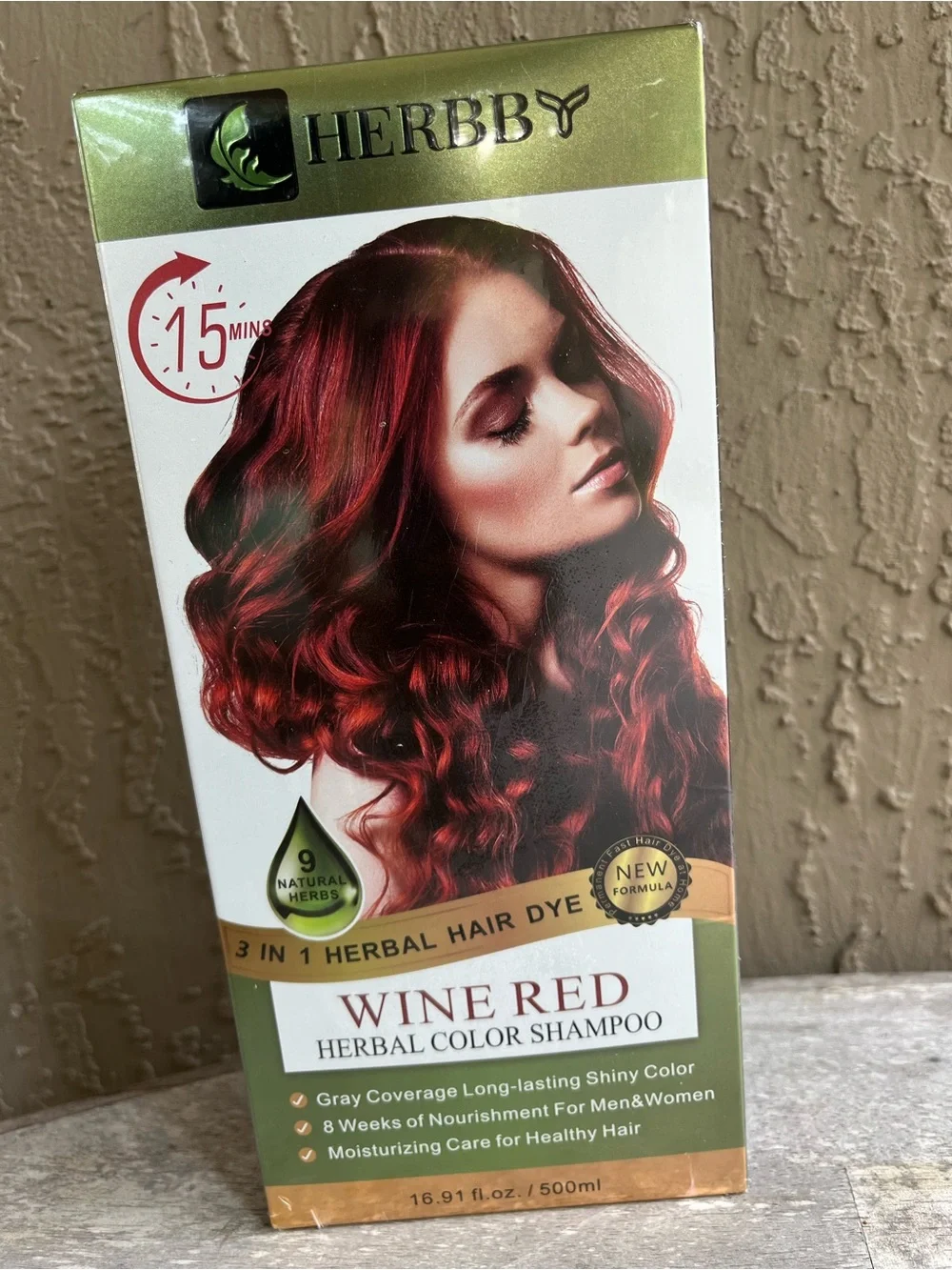 Wine Red Herbal Color Shampoo - Vibrant Wine Red